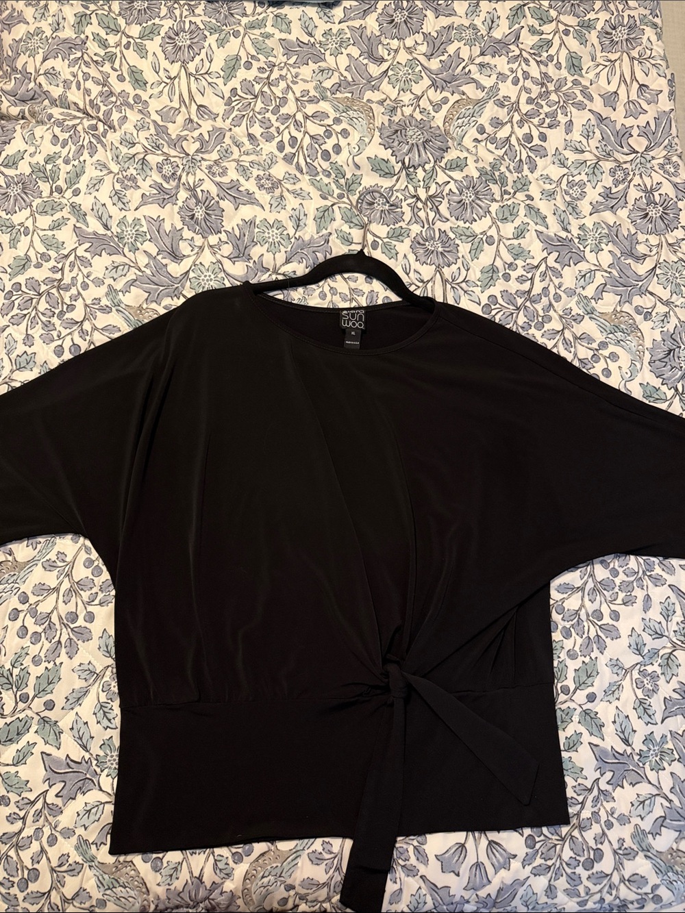Clara Sun Woo Knot-Front Blouse XL